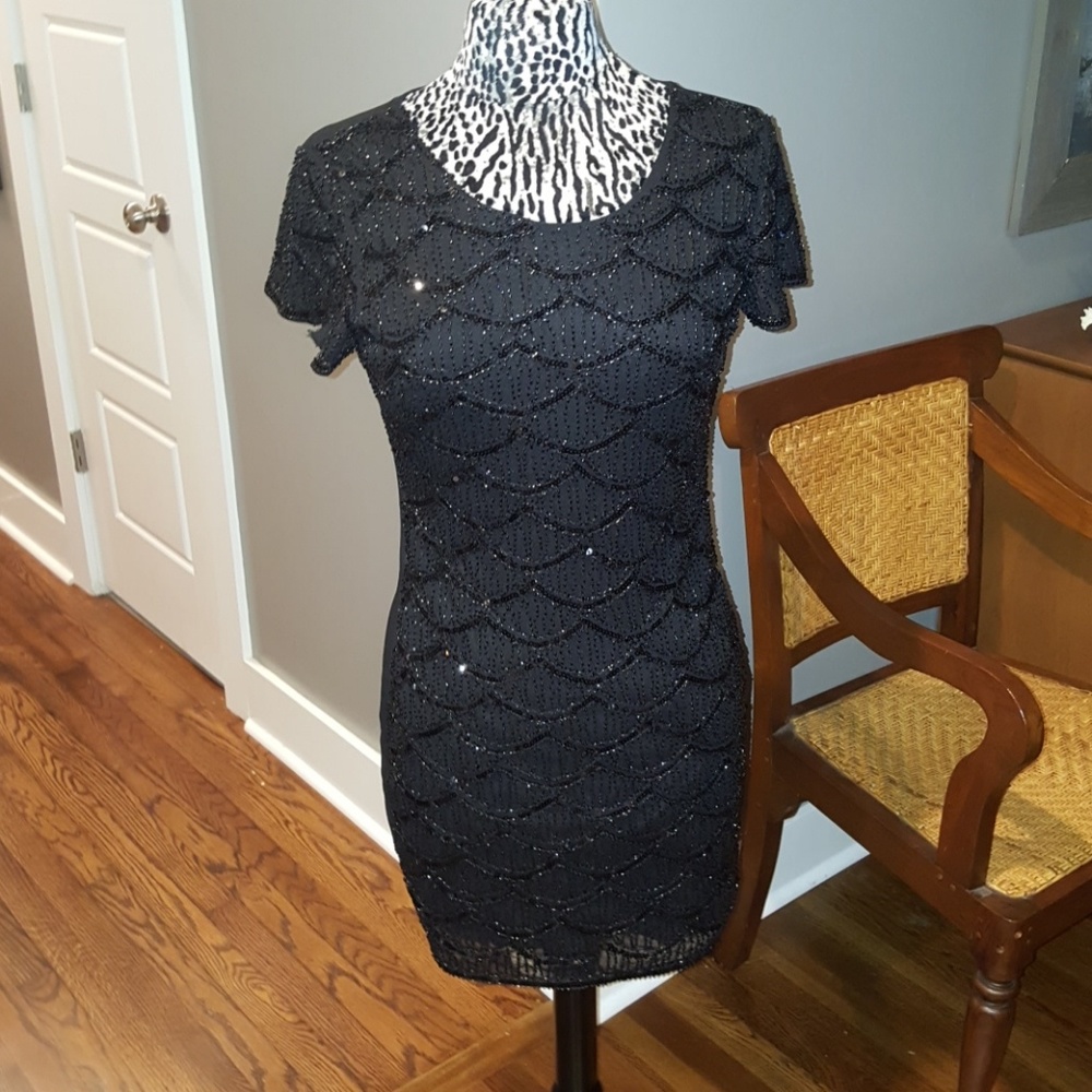 Beautiful Sequin/Bead Front Dress - Small